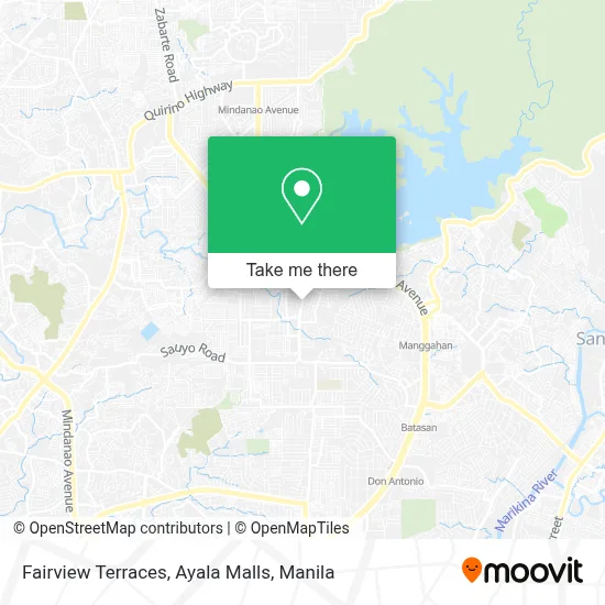 Fairview Terraces, Ayala Malls map