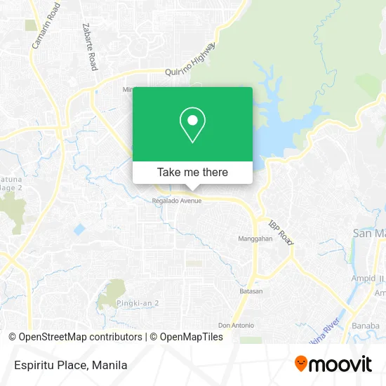 Espiritu Place map