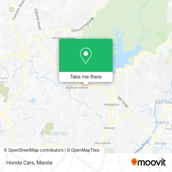 Honda Cars map