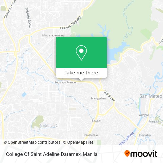 College Of Saint Adeline Datamex map