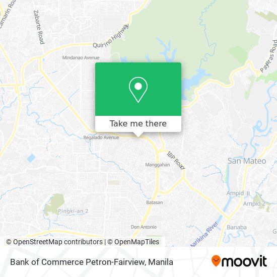 Bank of Commerce Petron-Fairview map