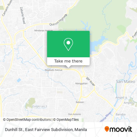 Dunhill St., East Fairview Subdivision map