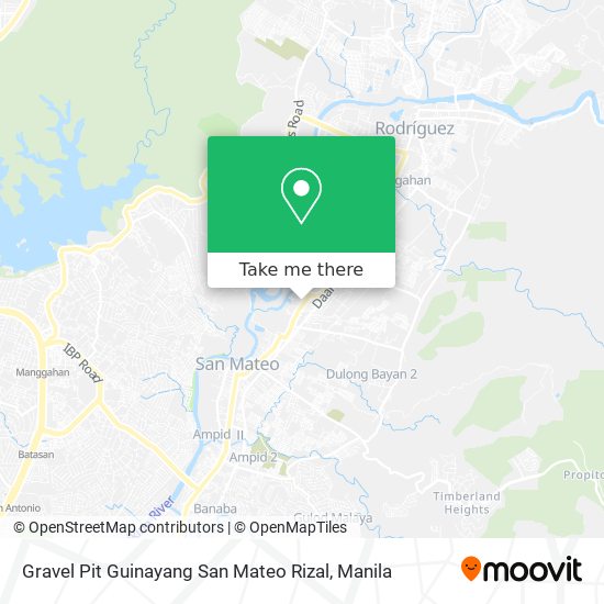 Gravel Pit Guinayang San Mateo Rizal map