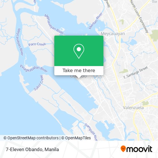 7-Eleven Obando map