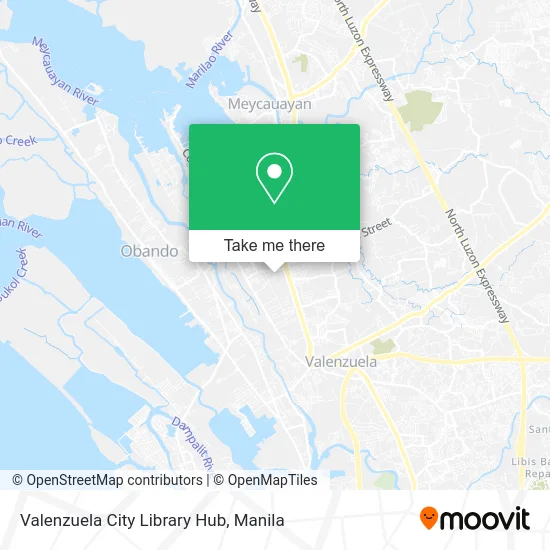 Valenzuela City Library Hub map