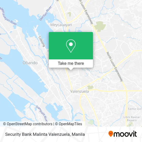 Security Bank Malinta Valenzuela map