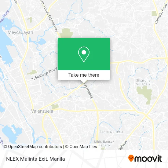 NLEX Malinta Exit map