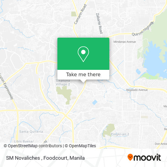 SM Novaliches , Foodcourt map