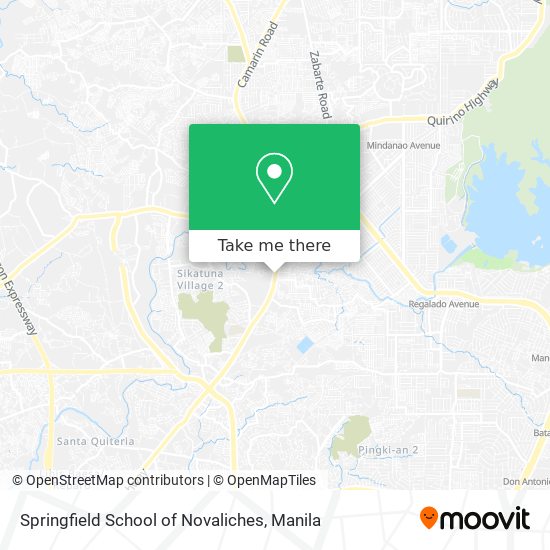 Springfield School of Novaliches map