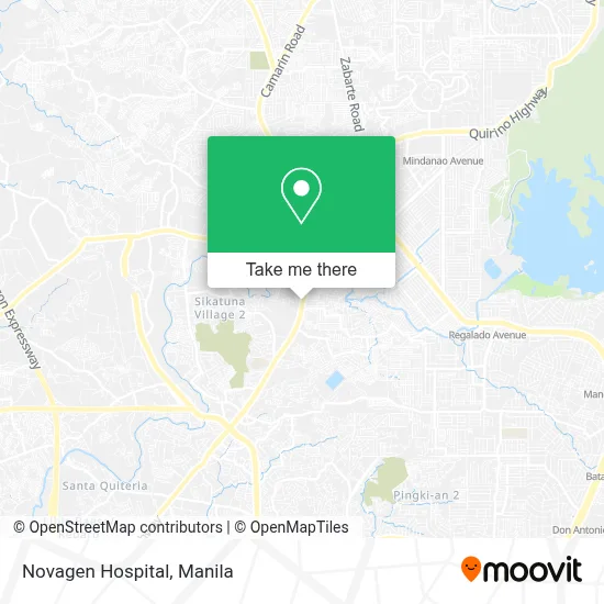 Novagen Hospital map