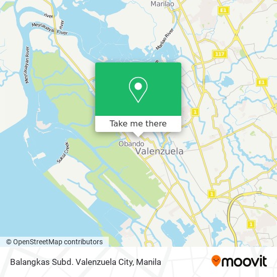 Balangkas Subd. Valenzuela City map