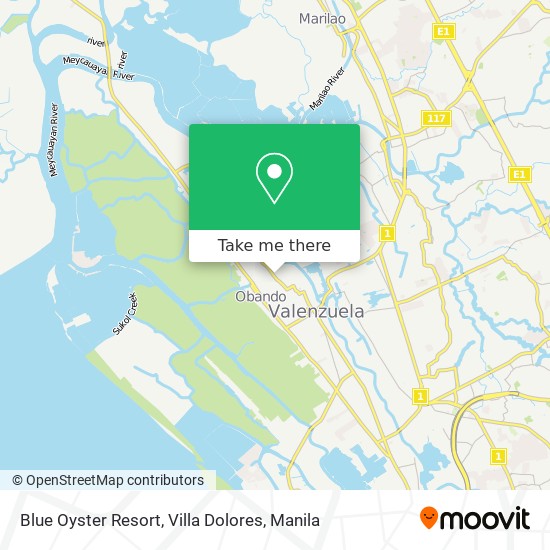 Blue Oyster Resort, Villa Dolores map