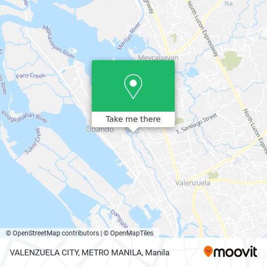 VALENZUELA CITY, METRO MANILA map