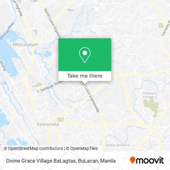 Divine Grace Village BaLagtas, BuLacan map