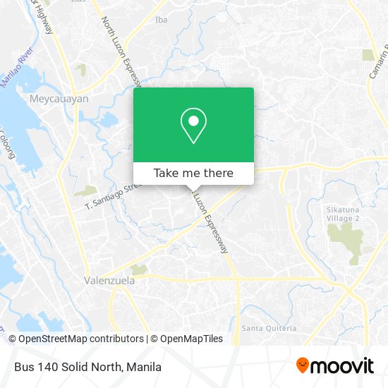 Bus 140 Solid North map