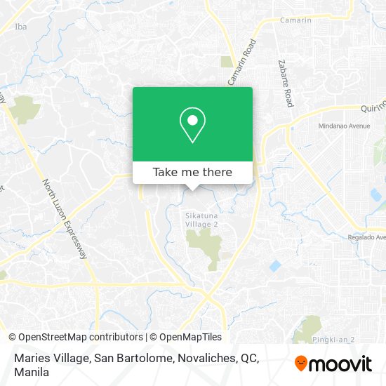 Maries Village, San Bartolome, Novaliches, QC map