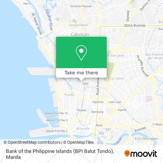 Bank of the Philippine Islands (BPI Balut Tondo) map