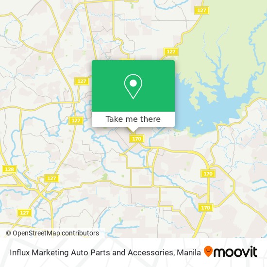 Influx Marketing Auto Parts and Accessories map