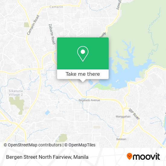 Bergen Street North Fairview map