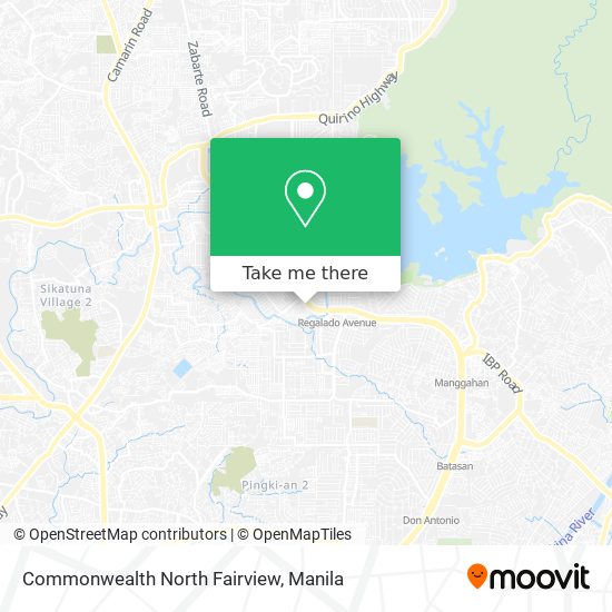 Commonwealth North Fairview map