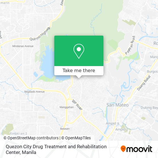 Quezon City Drug Treatment and Rehabilitation Center map