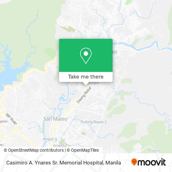 Casimiro A. Ynares Sr. Memorial Hospital map