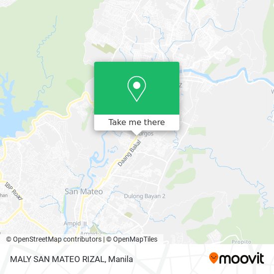 MALY SAN MATEO RIZAL map