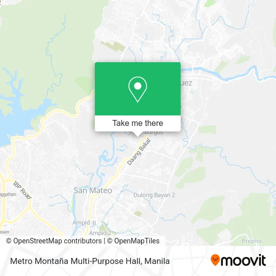 Metro Montaña Multi-Purpose Hall map