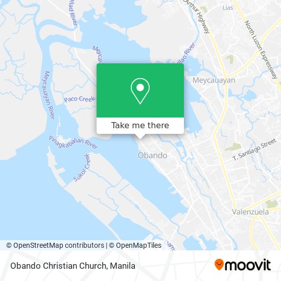 Obando Christian Church map
