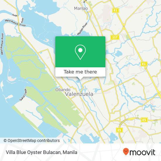 Villa Blue Oyster Bulacan map