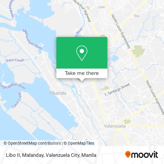 Libo II, Malanday, Valenzuela City map