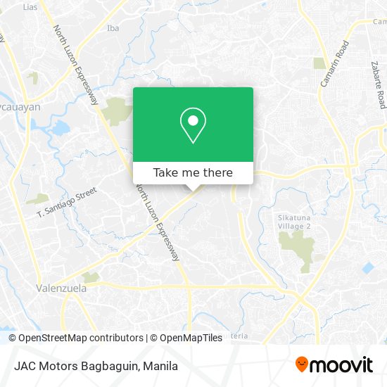JAC Motors Bagbaguin map
