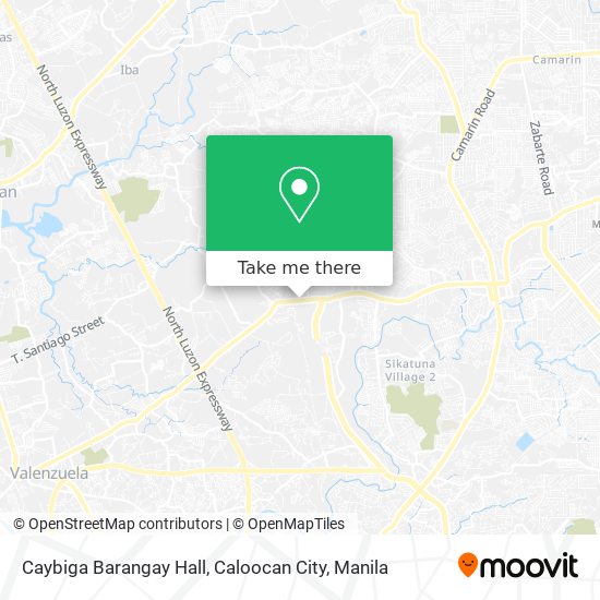 Caybiga Barangay Hall, Caloocan City map