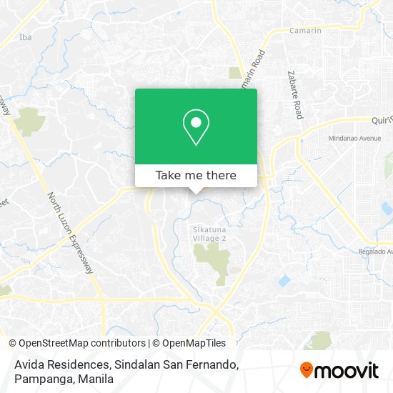 Avida Residences, Sindalan San Fernando, Pampanga map