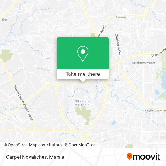 Carpel Novaliches map