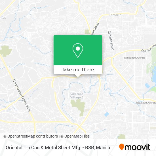 Oriental Tin Can & Metal Sheet Mfg. - BSR map