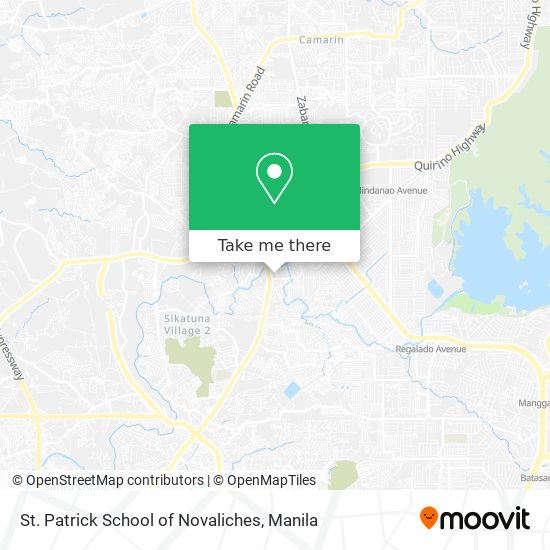 St. Patrick School of Novaliches map
