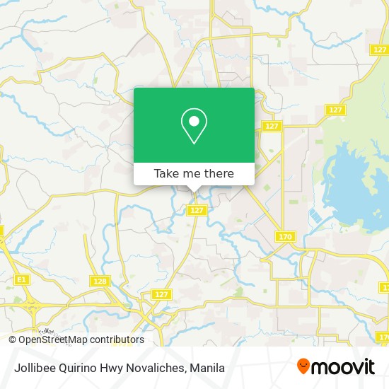 Jollibee Quirino Hwy Novaliches map