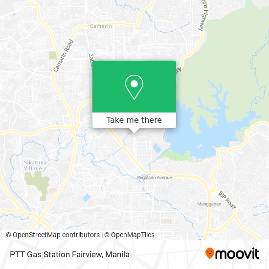 PTT Gas Station Fairview map
