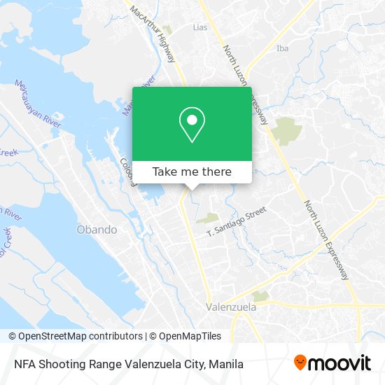NFA Shooting Range Valenzuela City map