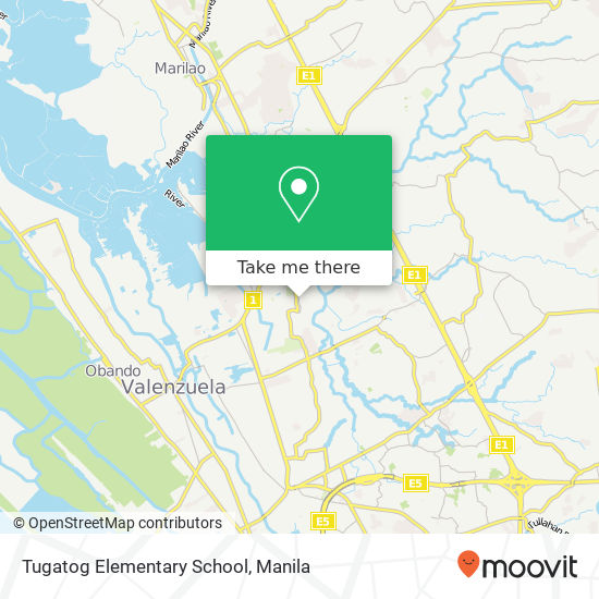 Tugatog Elementary School map