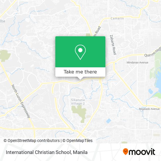 International Christian School map