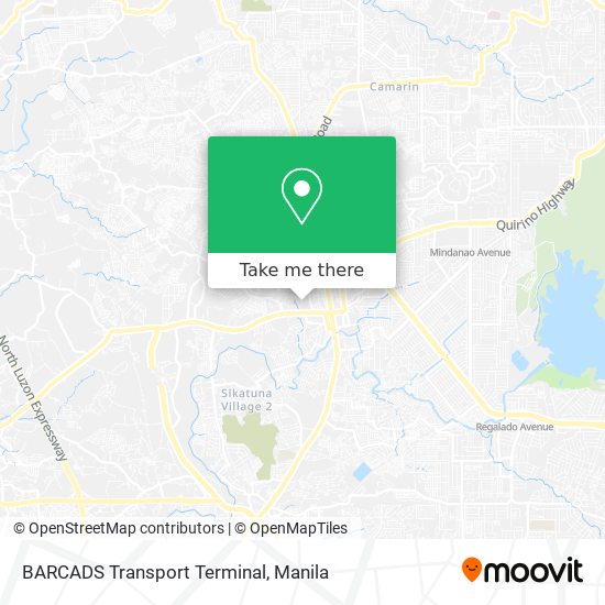 BARCADS Transport Terminal map