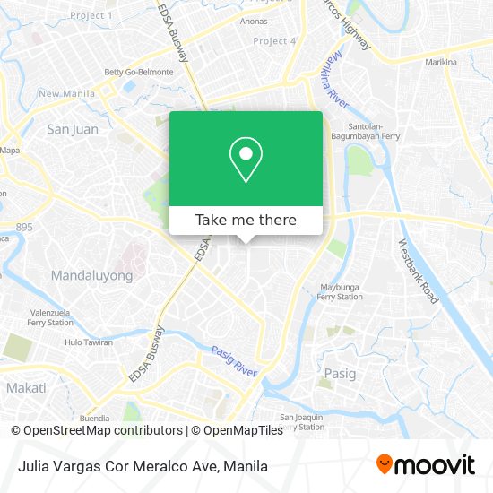 Julia Vargas Cor Meralco Ave map