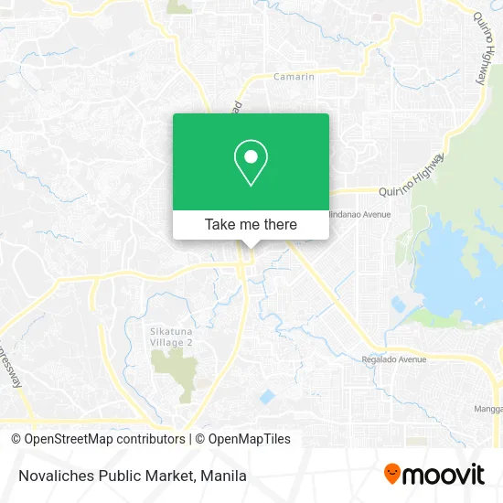 Novaliches Public Market map