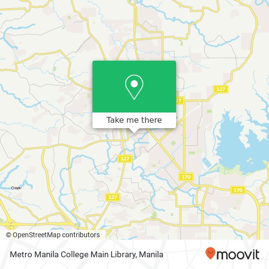 Metro Manila College Main Library map