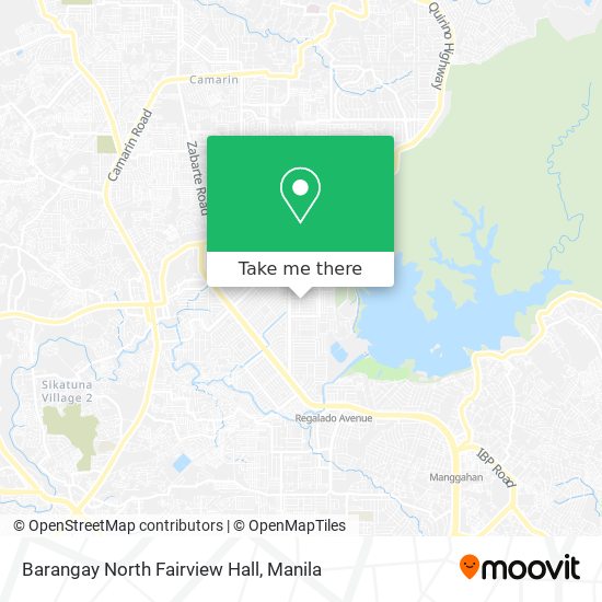 Barangay North Fairview Hall map