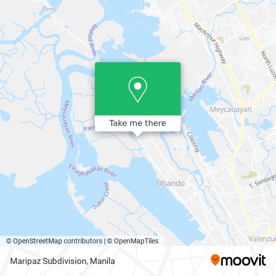 Maripaz Subdivision map