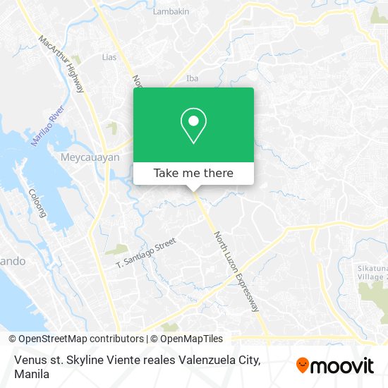 Venus st. Skyline  Viente reales Valenzuela City map