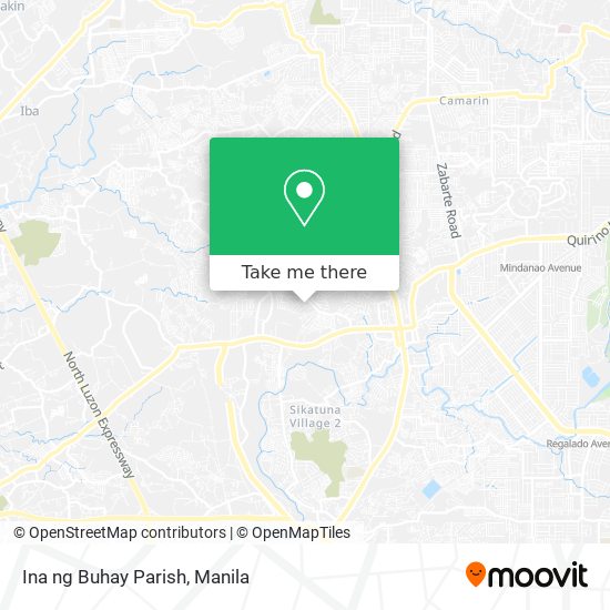 Ina ng Buhay Parish map